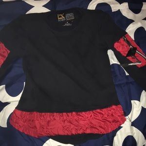 Red and black boys sweater